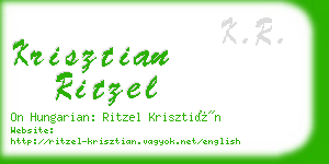 krisztian ritzel business card